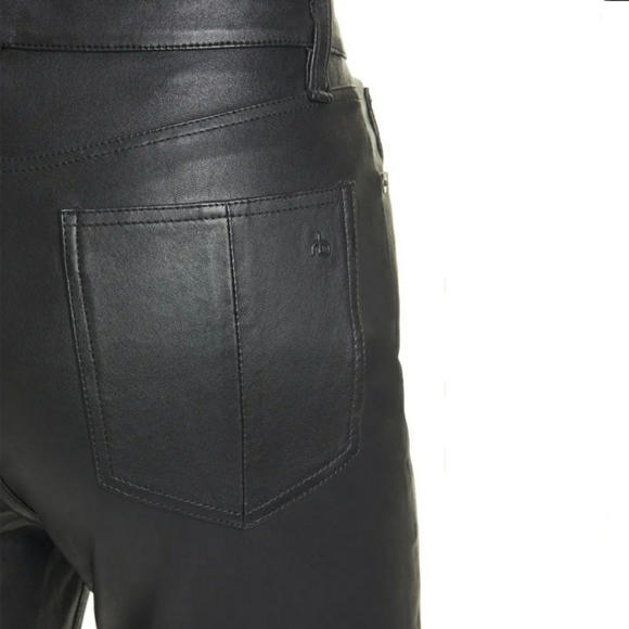 Rag and bone Jane high waist leather pants sz. 24 - Picture 4 of 5